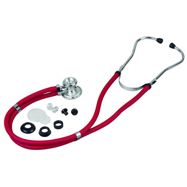 Veridian Healthcare Sterling Sprague Rappaport-Type Stethoscope, Red, Boxed 05-11012